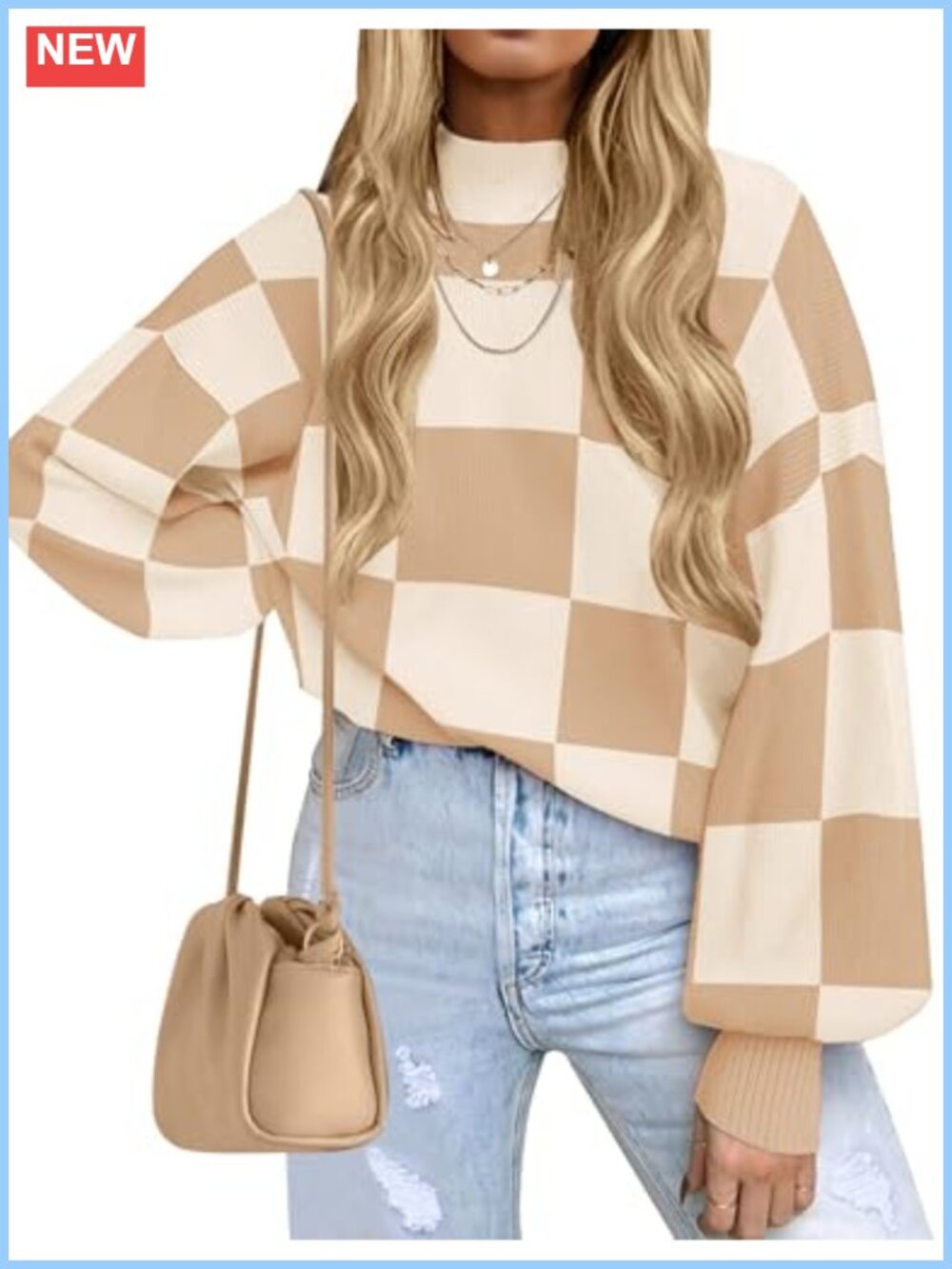 ZESICA Women's Turtleneck Oversized Sweaters 2026 Fall Outfits